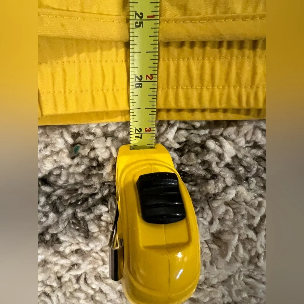 Banana Republic Hooded Fishing Wading Jacket Mens Large Yellow Utility Pockets